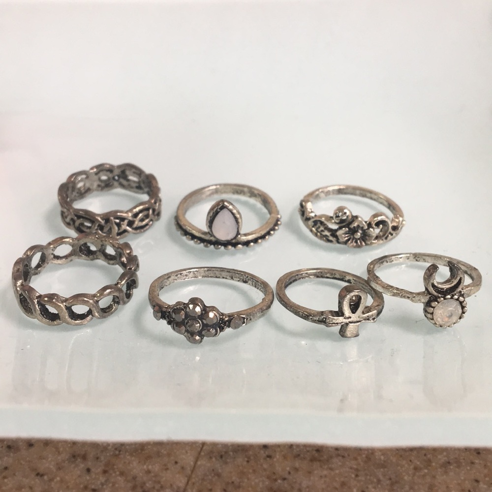 Ring set - 7 pieces